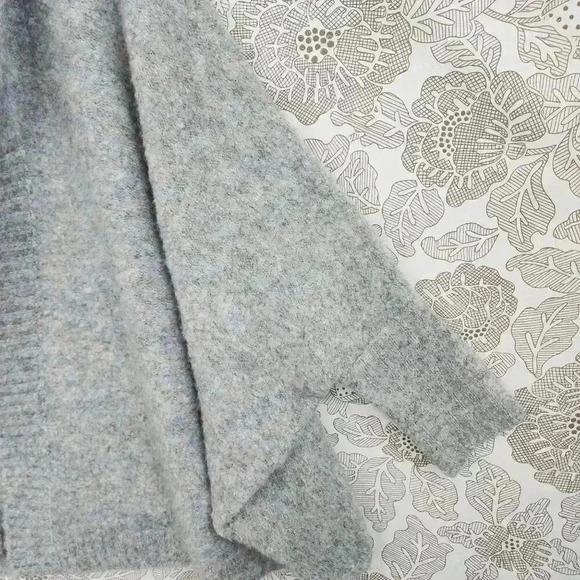 Excellent Anthropologie Gray Open Front Cardigan Sweater One Size Women Kimono - Picture 6 of 9